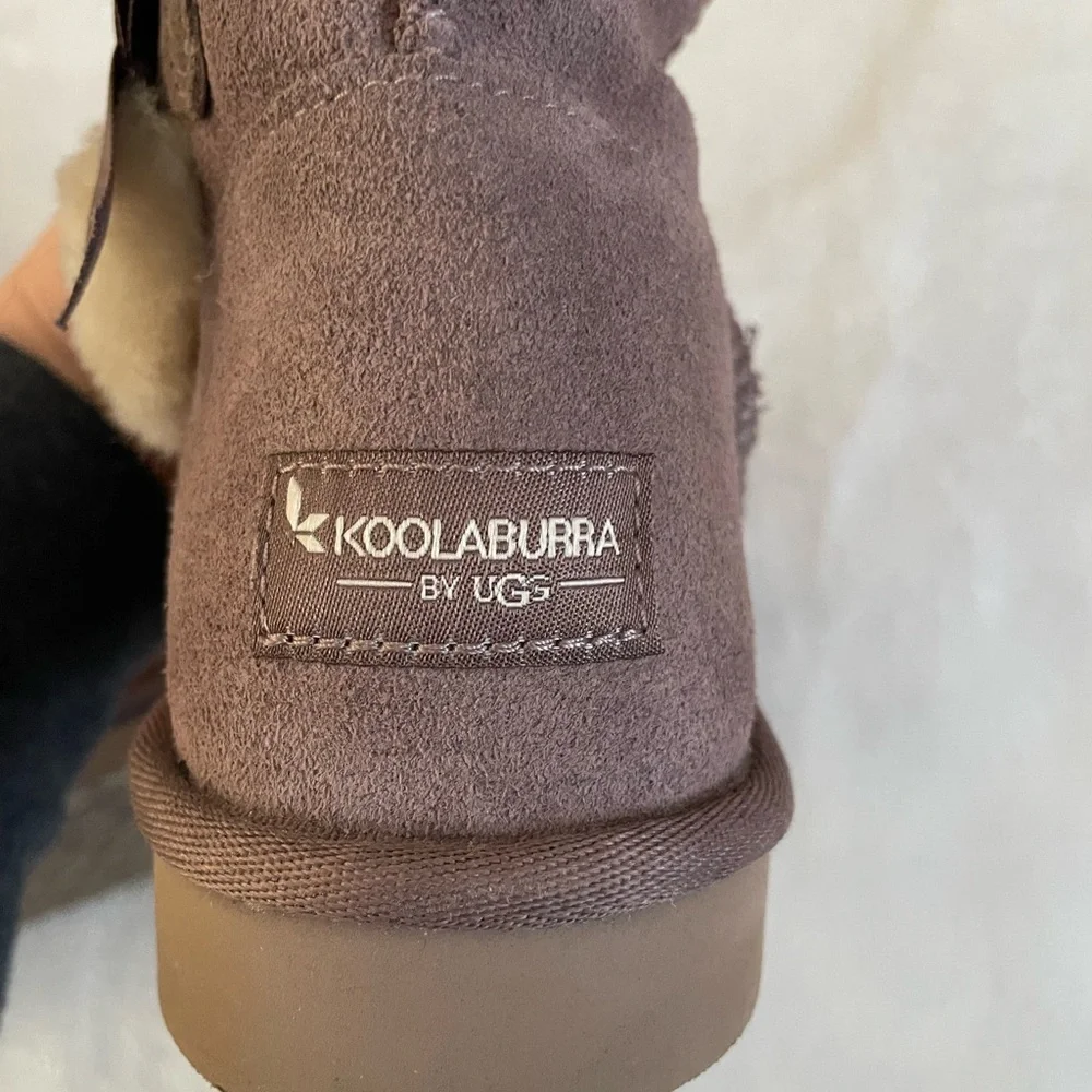 Koolaburra by UGG Women’s Purple Fur-Trimmed Bow Boots size 8 Great Condition!